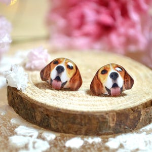Beagle Dog Studs Earrings,Sterling Silver Earrings,Stainless Steel Earrings,Dog Jewelry, Gift For Dog Owner,Gift For Dog Lover