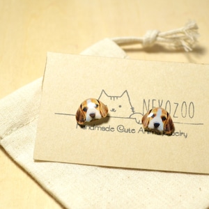 Beagle Dog Studs Earrings,Sterling Silver Earrings,Stainless Steel Earrings,Dog Jewelry, Gift For Dog Owner,Gift For Dog Lover