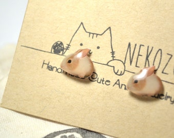 Pendientes de conejito, pendientes de plata de ley, pendientes de acero inoxidable, joyas de conejo, regalo para amantes de los conejos, lindo conejito