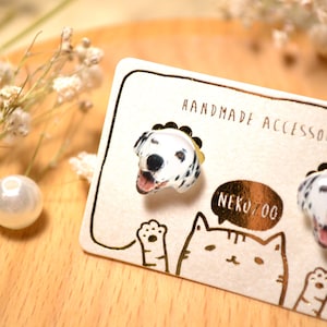 Dalmatian Dog Studs Earrings,Sterling Silver Earrings,Stainless Steel Earrings,Dog Jewelry, Gift For Dog Owner,Gift For Dog Lover