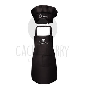 Personalised Kids Apron & Chef Hat Set image 2