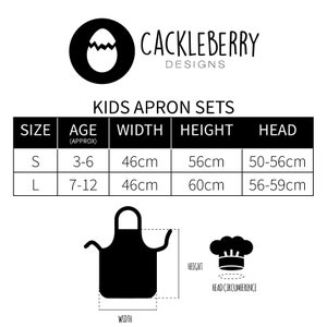 Personalised Kids Apron & Chef Hat Set image 6