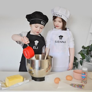 Personalised Kids Apron & Chef Hat Set image 5