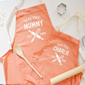 Personalised Cotton Apron Adult & Children's Sizes image 3