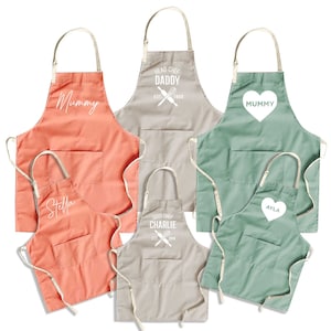 Personalised Cotton Apron - Adult & Children's Sizes