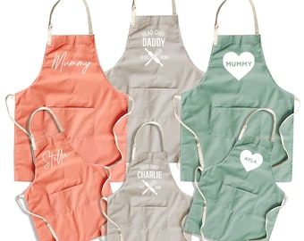 Personalised Cotton Apron - Adult & Children's Sizes