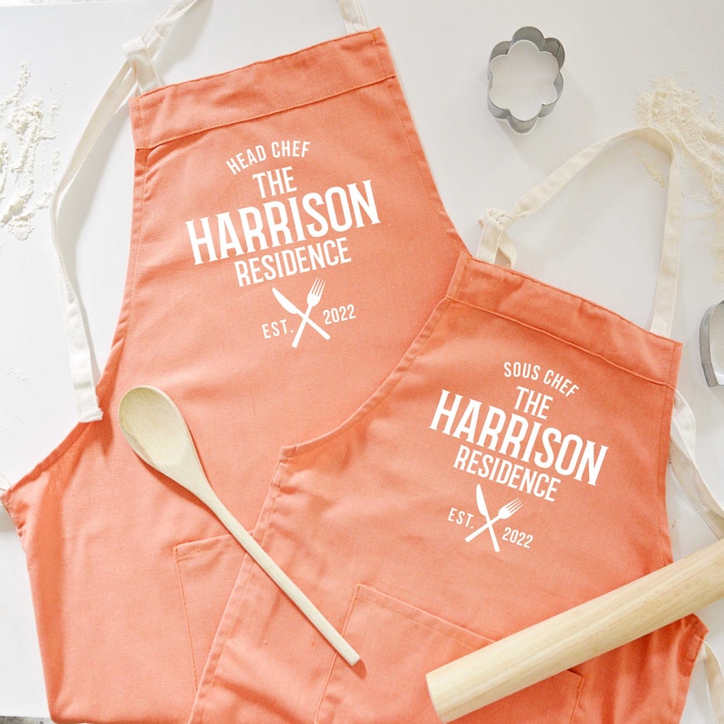 Personalised Cotton Apron Adult & Children's Sizes image 4