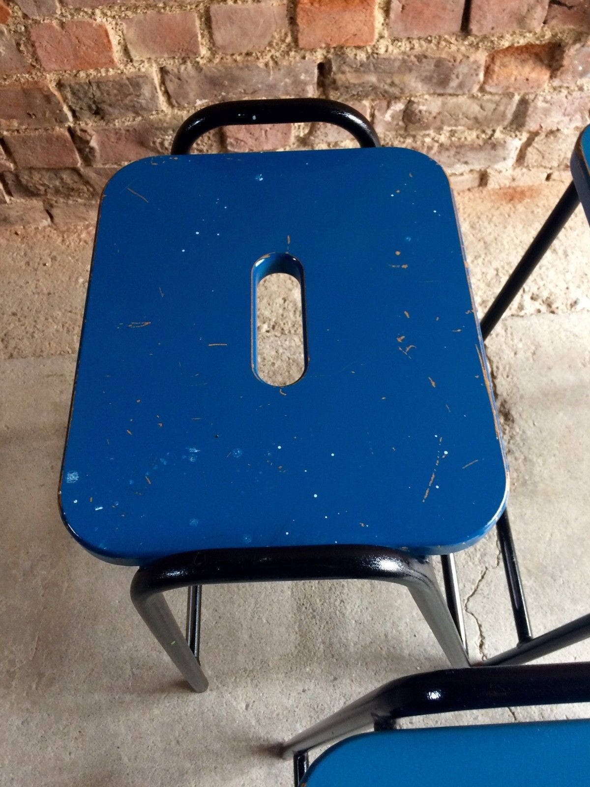 Fabulous Set of Six Science Lab Bar Stools Industrial Etsy