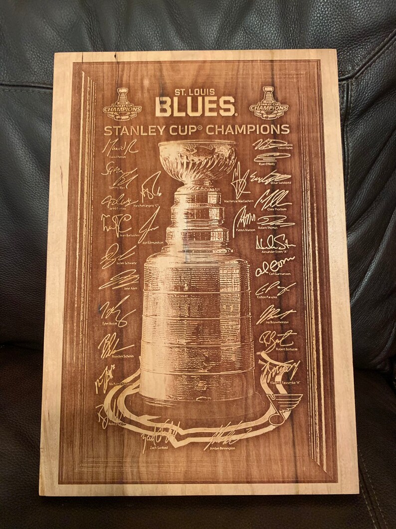 St. Louis Blues Stanley Cup Engraving Etsy