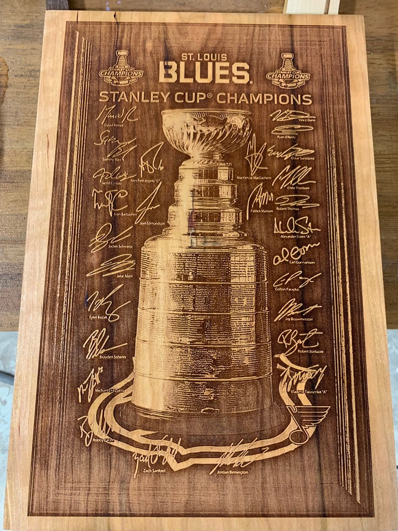 St. Louis Blues Stanley Cup Engraving | Etsy