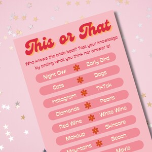 Bachelorette Games Template CUSTOMIZABLE + Instant Download