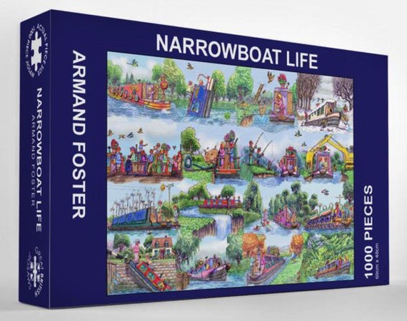 NARROWBOAT LIFE 1000 piece JIGSAW by Armand Foster