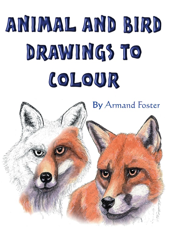 ANIMAL & BIRD DRAWINGS to colour by Armand Foster