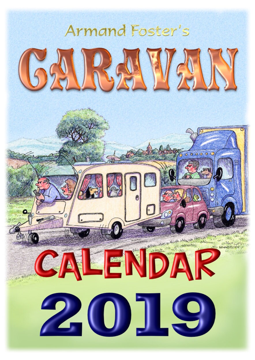 2019 CARAVAN CARTOON calendar by Armand Foster Etsy