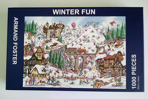 WINTER FUN -1000 piece jigsaw by Armand Foster