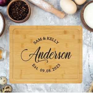 Wedding Couples Gift, Cutting Board Wedding Gift, Engraved Cutting Board, Personalized Cutting Board, Personalized Charcuterie Board