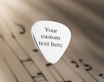 Custom Engraved Guitar Pick, Personalized Guitar Pick, Custom Guitar Pick, Music Gift, Guitar Pick Necklace, Guitar Pick Keychain