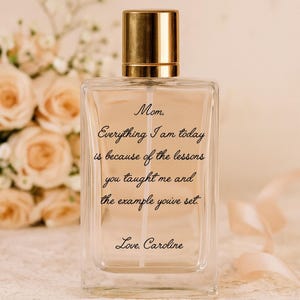 Personalized Perfume Bottle - Custom Handwriting Engraved Gift