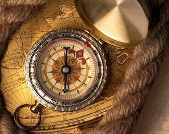 Personalized Engraved Compass – Graduation Gift, Adventure Keepsake