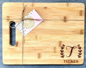 Housewarming Gift, Bamboo Cutting Board, Engraved Cutting Board, Personalized Cutting Board