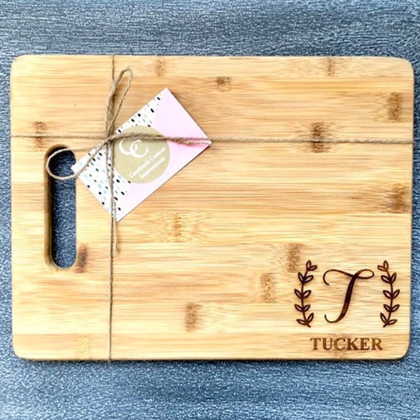 Bamboo Cutting Board, Engraved Cutting Board, Personalized Cutting Board