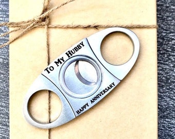 Personalized Cigar Cutter, Hubby Gift, Anniversary Gift