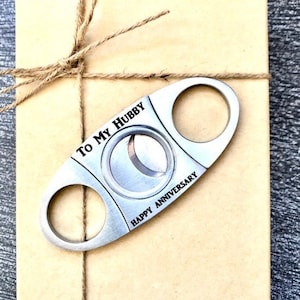 Personalized Cigar Cutter, Hubby Gift, Anniversary Gift