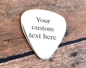 custom guitar pick etsy