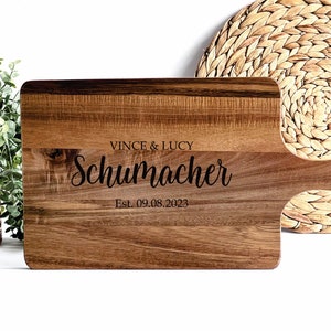 Personalized Cutting Board-Personalized Charcuterie Board-Custom Cutting Board-Personalized Housewarming Gift-Wedding Gift for Couple