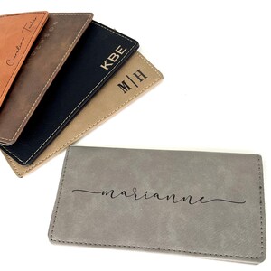 personalized checkbook cover