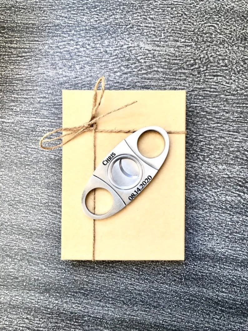 Cigar Cutter Personalized Cigar Cutter Engraved Cigar Cutter Etsy