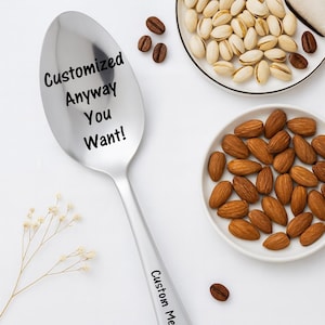 Personalized Engraved Spoon: Custom Saying Gift