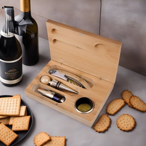 Personalized Wine Tool Gift Set, Personalized Wine Gifts, Personalized Wine Accessories, Housewarming Gift, Corporate Gift Ideas,