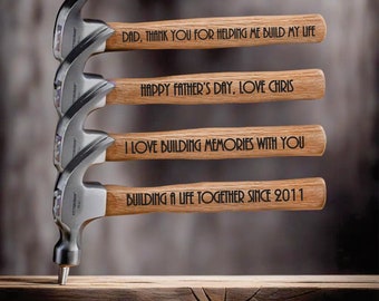 SALE! Personalized engraved hammer - 16oz hammer - dad gift - father of the bride - grandpa gift  - customized hammer -