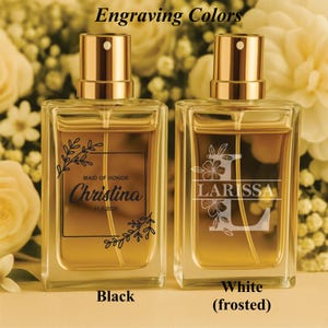 Personalized Engraved Perfume Bottle – Wedding Keepsake Gift
