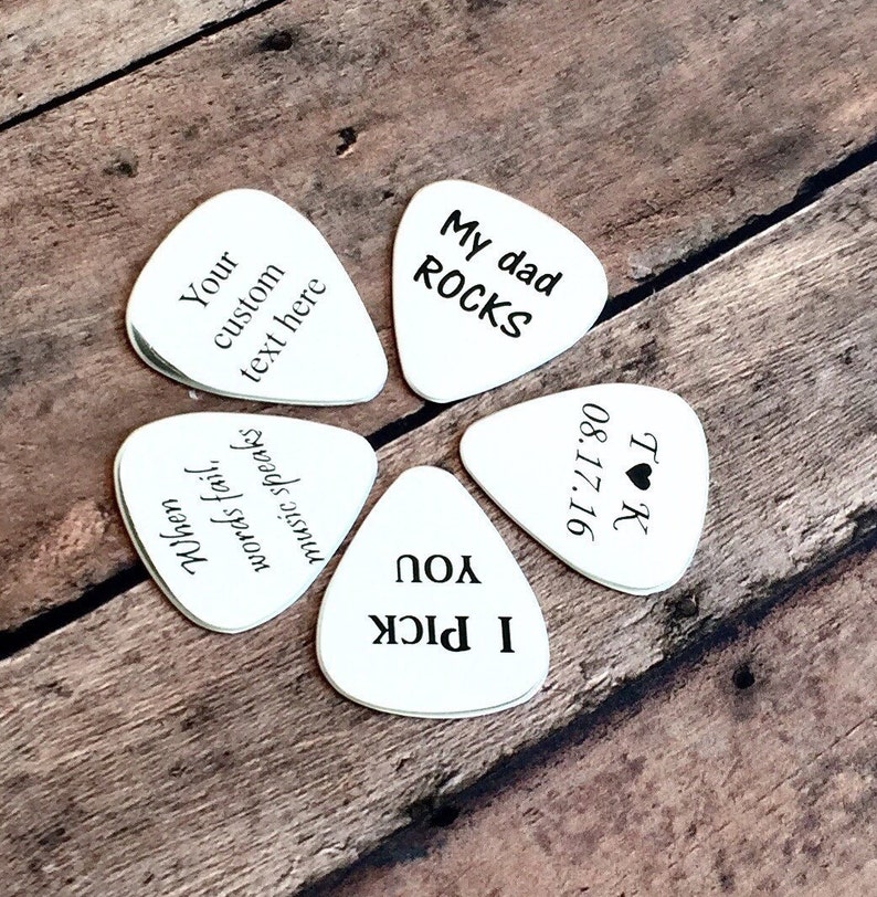Custom Engraved Guitar Pick Personalized Guitar Pick Custom Etsy