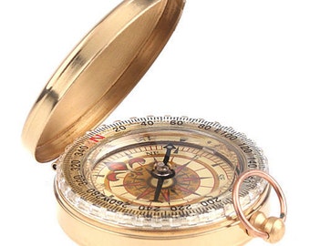 CUSTOM Engraved Compass, personalized engraved compass. Front and/or back engraving