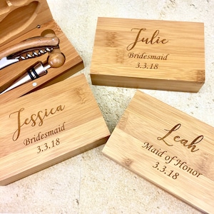 Engraved Wine Tool SetWine Tool SetWine Opener SetWine Gifts For MenPersonalized Wine GiftsWine Accessories Gift Set4pc Wine Gift image 4