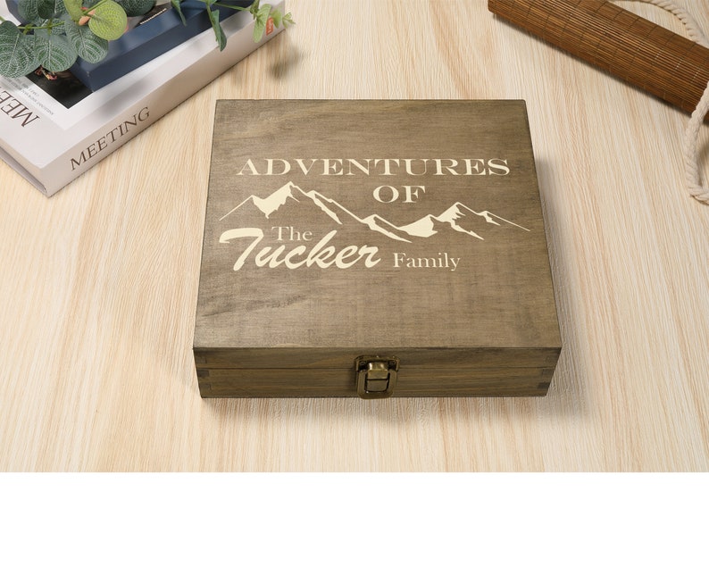 Personalized Wood Memory Keepsake Box, Family Tree Keepsake Box, Personalized Gift Box, Personalized Wedding Memory Box, Photo Box image 6