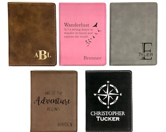 Passport Holder-Passport Cover-Passport Cover Personalized- Custom Passport Cover- Engraved Passport Cover- Monogrammed Passport Holder