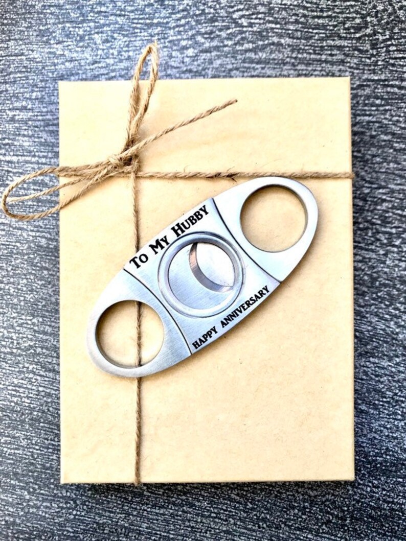 Personalized Cigar Cutter Hubby Gift Anniversary Gift Etsy