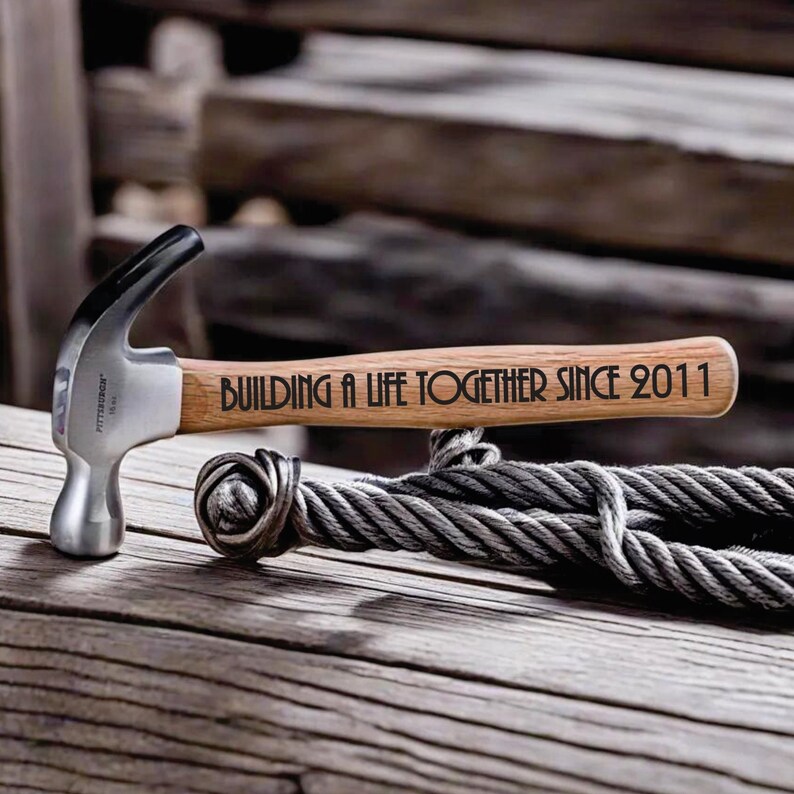 Personalized Hammer Gift Engraved & Customized Hammer for Men Ideal for Husband Anniversary and Father's Day Unique Gifts for Him image 8