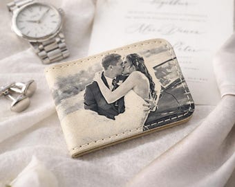 Hochzeitsgeschenk für den Bräutigam von Braut, Benutzerdefinierte Foto Geldklammer, personalisierte Geldbörse Clip, Jahrestagsgeschenk für Ihn