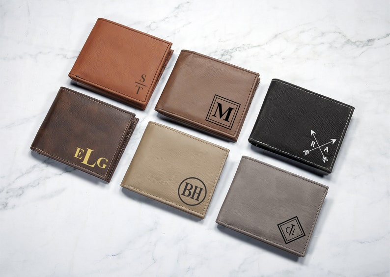 Kids Personalized Wallets: Thoughtful Gift for Son from Mom, Monogrammed Leather Wallet for Boys - Unique and Personalized Boys' Wallets