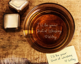 Engraved Handwriting Whiskey Glass – Personalized Love Note Gift, Custom Rocks Glass Keepsake