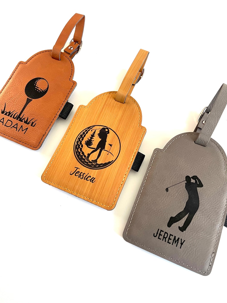 Leatherette Custom Golf Bag Tag for Women Eco Friendly Etsy