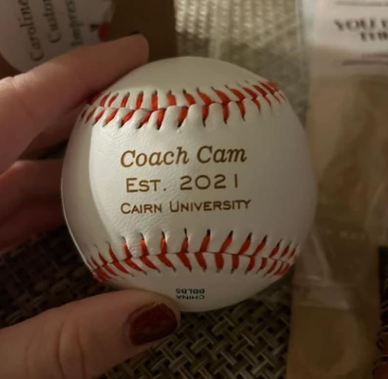 Ring Bearer Gift, Personalized Laser Engraved Baseball, Custom Baseball, Ring Security, RingBearer Gift, Junior Groomsman, Baseball Gift image 10