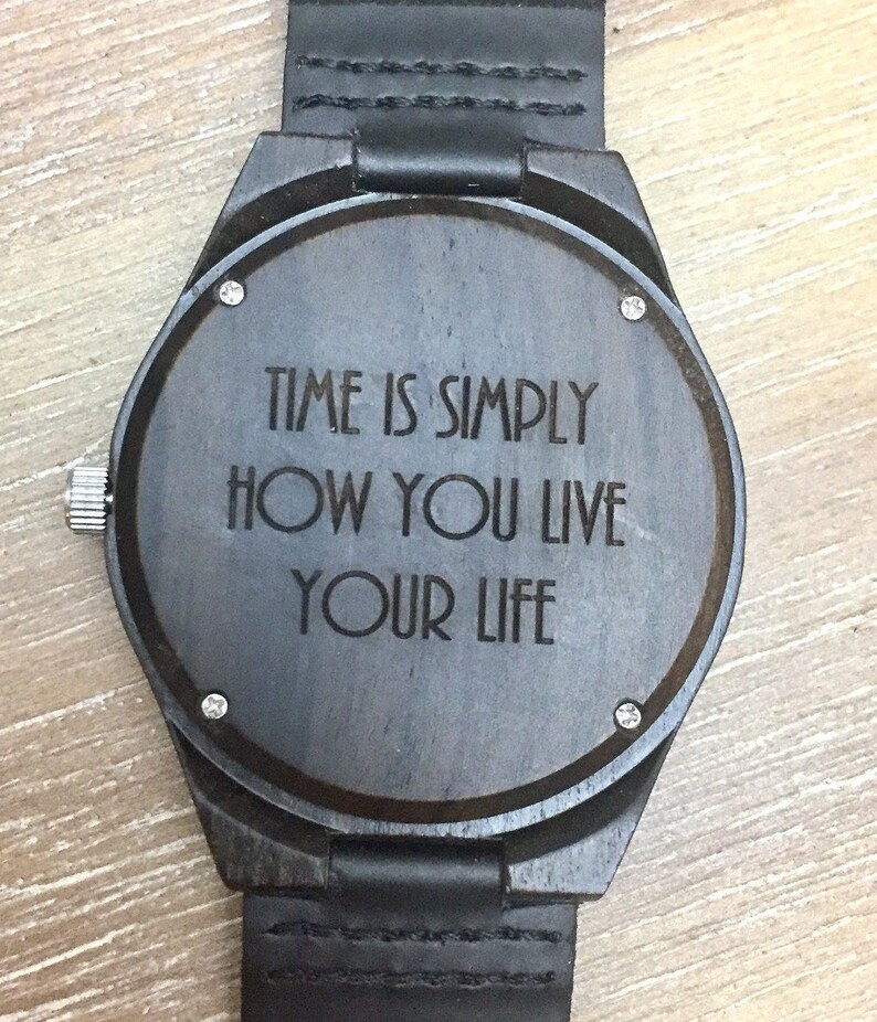Engraved Watch Engraved Wood Watch Personalized Watch Etsy