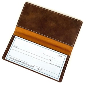 personalized checkbook cover
