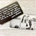 SALE! Engraved HANDWRITING Picture Wallet Card - Photo Wallet Insert -Groom gift, Husband gift, Anniversary gift for Boyfriend 